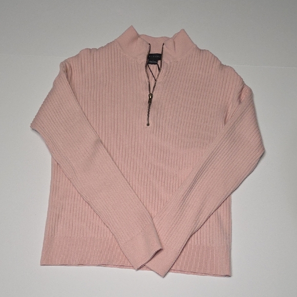 Sanctuary Light Pink Half-Zip Sweater - Picture 2 of 7